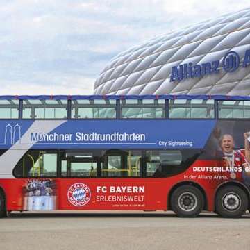 Allianz Arena Shuttle - Grand Circle plus - Erweiterung der Stadtrundfahrt München